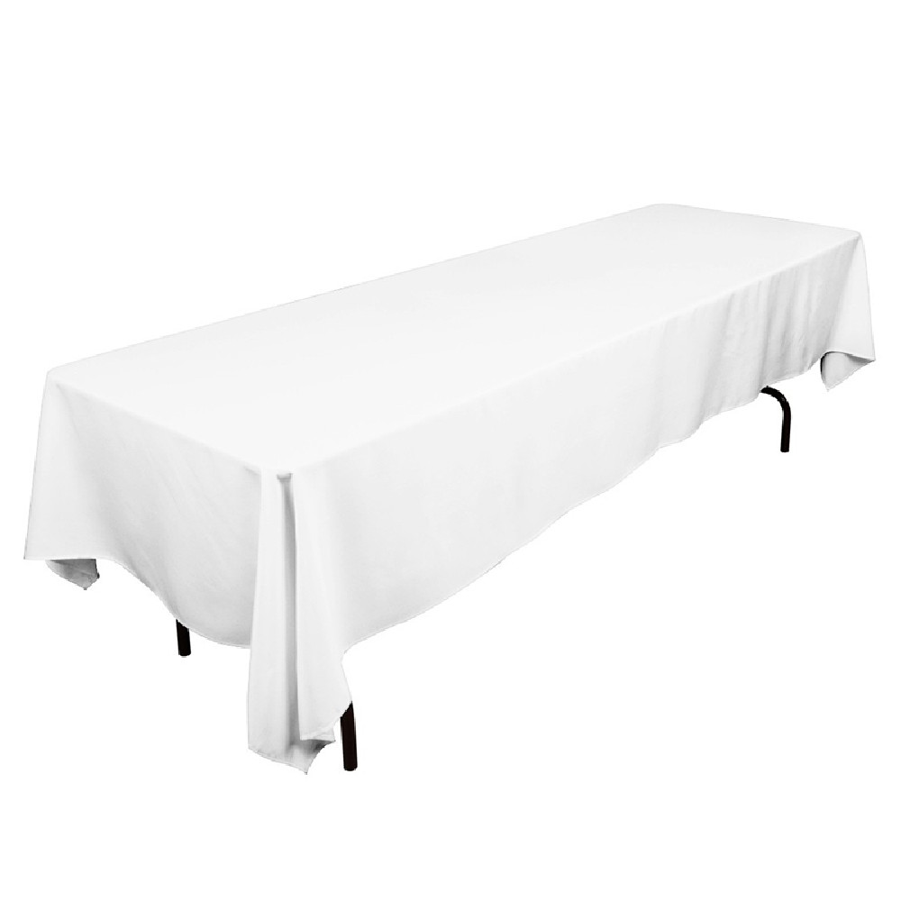 Polyester Tablecloth 60" x 120" White Prestige Linens