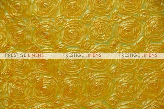 Rosette Satin Table Runner - Yellow