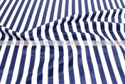 Striped Print Lamour Aisle Runner - 1 Inch - Navy