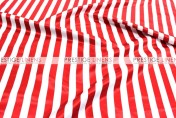 Striped Print Lamour Aisle Runner - 1 Inch - Red