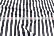 Striped Print Lamour Napkin - 1 Inch - Black