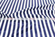 Striped Print Lamour Napkin - 1 Inch - Navy