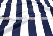 Striped Print Lamour Table Runner - 3.5 Inch - Navy