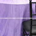 Crushed Taffeta Chair Caps & Sleeves - 1026 Lavender