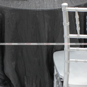 Crushed Taffeta Chair Caps & Sleeves - 1127 Black