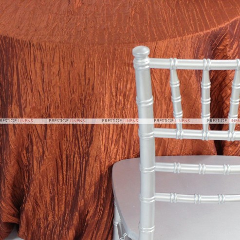 Crushed Taffeta Chair Caps & Sleeves - 368 Terracotta