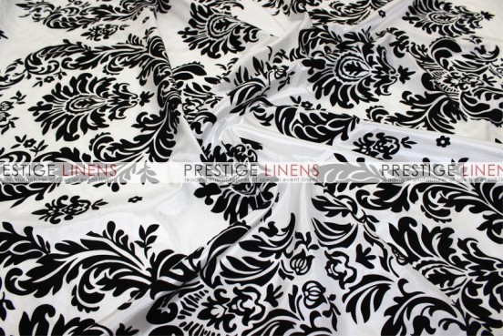 Flocking Damask Taffeta Aisle Runner - Big Damask