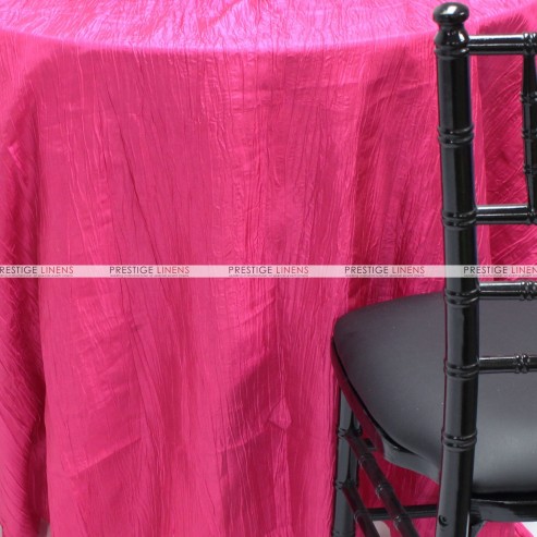 Crushed Taffeta Chair Caps & Sleeves - 528 Hot Pink