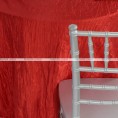 Crushed Taffeta Chair Caps & Sleeves - 626 Red