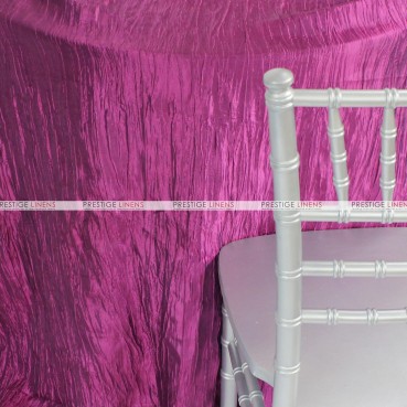 Crushed Taffeta Chair Caps & Sleeves - 646 Magenta