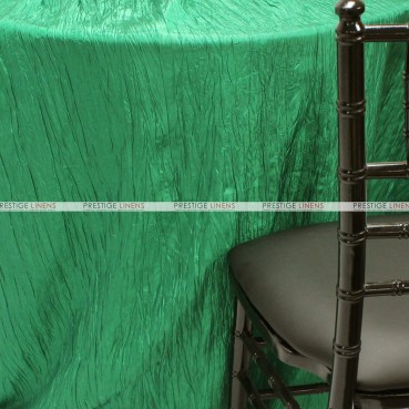 Crushed Taffeta Chair Caps & Sleeves - 727 Flag Green
