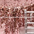 Dazzle Square Sequins Chair Caps & Sleeves - Blush