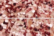 Dazzle Square Sequins Chair Caps & Sleeves - Blush