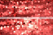 Dazzle Square Sequins Chair Caps & Sleeves - Red