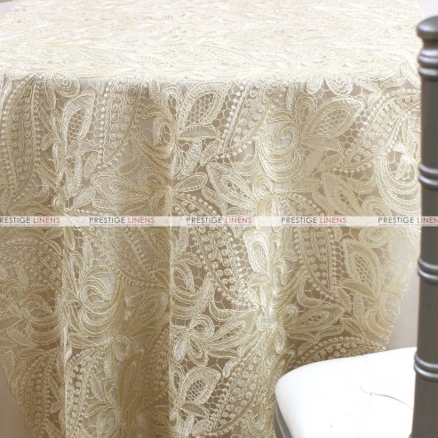 French Lace Chair Caps & Sleeves - Natural