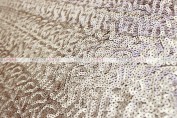 Gatsby Sequins Chair Caps & Sleeves - Champagne