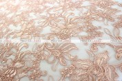 Giselle Net Embroidery Chair Caps & Sleeves - Blush