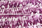 Leaf Petal Taffeta Chair Caps & Sleeves - Multi Purple