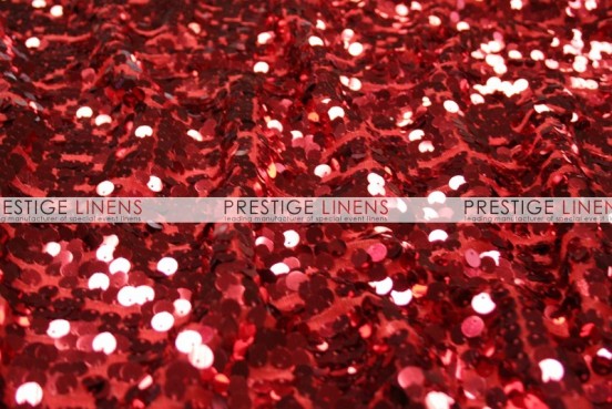 Mesh Sequins Embroidery Chair Caps & Sleeves - Red