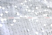 Payette Sequins (Shiny) Chair Caps & Sleeves - White