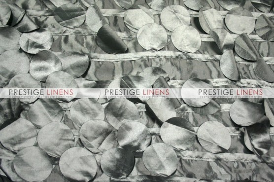Petal Taffeta Chair Caps & Sleeves - Platinum