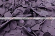 Petal Taffeta Chair Caps & Sleeves - Plum