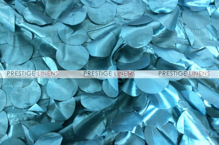 Petal Taffeta Chair Caps & Sleeves - Teal