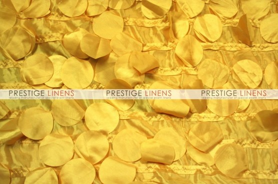 Petal Taffeta Chair Caps & Sleeves - Yellow