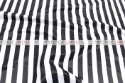 Striped Print Lamour Chair Caps & Sleeves - 1 Inch - Black