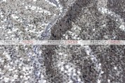 Taffeta Sequins Embroidery Chair Caps & Sleeves - Charcoal