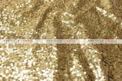 Taffeta Sequins Embroidery Chair Caps & Sleeves - Gold