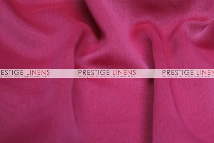 Two Tone Chiffon Chair Caps & Sleeves - Dk Fuchsia