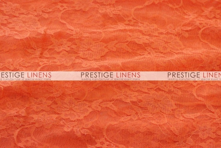 Victorian Stretch Lace Chair Caps & Sleeves - Orange