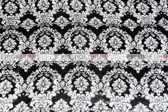 Damask Print Lamour Pad Cover-Black/White