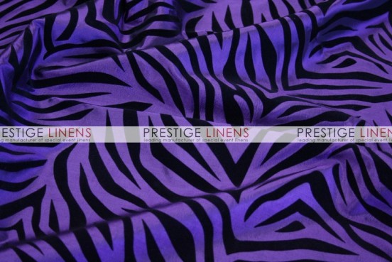 Flocking Zebra Taffeta Sash-Purple
