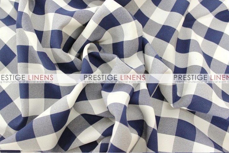 Gingham Buffalo Check Sash - Navy