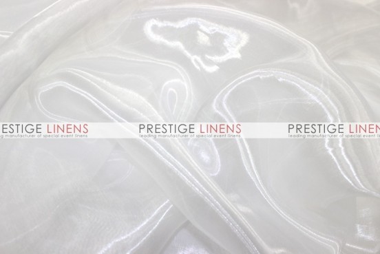 Mirror Organza Sash-126 White