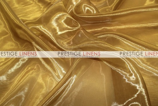 Mirror Organza Sash-229 Dk Gold