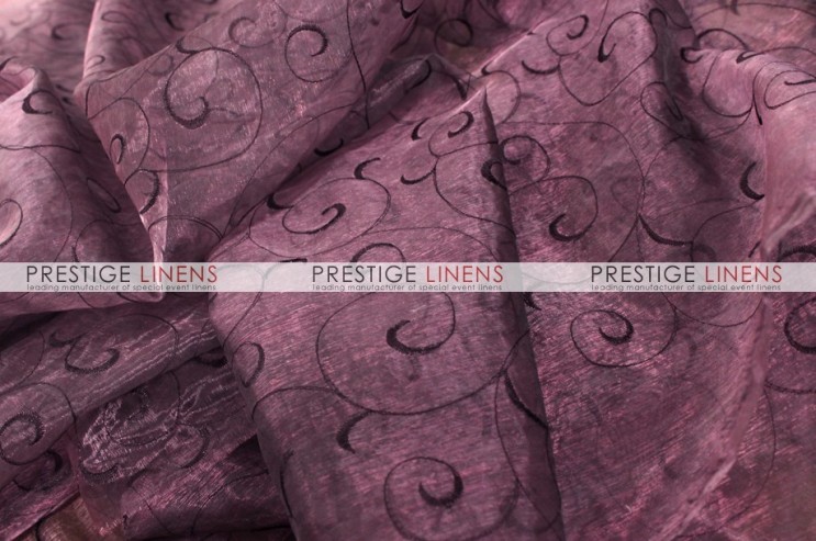 Organza Swirl Sash-1034 Plum