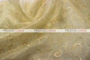 Organza Swirl Sash-228 Lt Gold