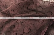 Organza Swirl Sash-333 Brown