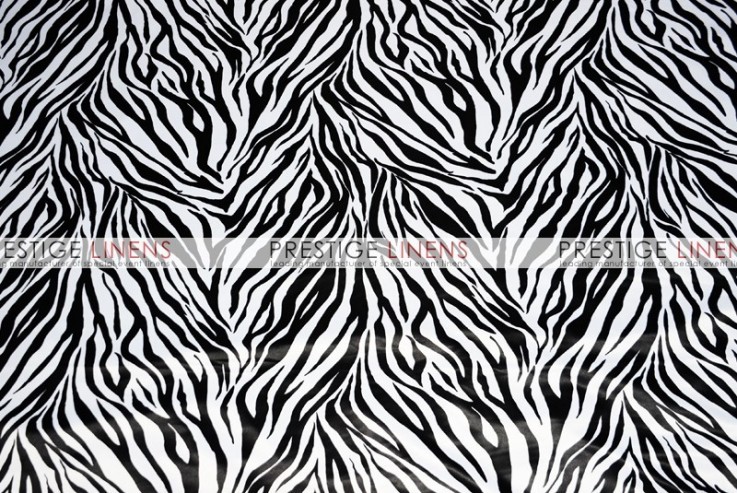 Zebra Print Lamour Sash-White