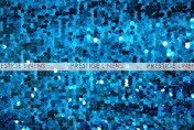 Mesh Sequins Embroidery Table Linen - Turquoise