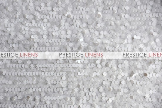 Mesh Sequins Embroidery Table Linen - White