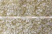 Metallic Chain Lace Table Linen - Gold