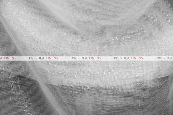 Metallic Sheer Linen Table Linen - Silver