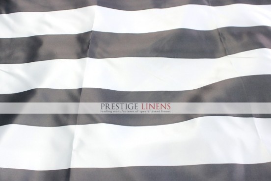 Striped Print Lamour Sash - 3.5 Inch - Grey