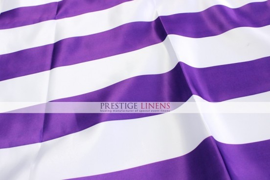 Striped Print Lamour Sash - 3.5 Inch - Purple