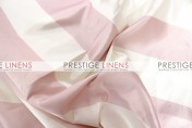Striped Print Lamour Table Runner-3.5 Inch-Blush/Ivory