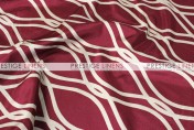 Eliptical Jacquard Table Linen - Burgundy